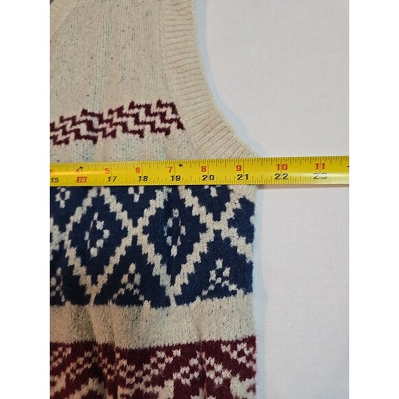 Pol Womens knit Sweater Vest Crew Neck Button Up front Sleeveless Stretch Size L - Picture 8 of 13